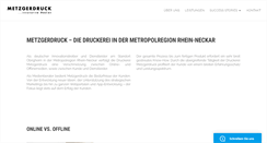 Desktop Screenshot of metzgerdruck.de