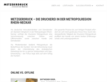 Tablet Screenshot of metzgerdruck.de